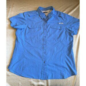 Habit Mens 2XL River Shirt Outdoor Solar Factor Button Down Short Sleeve Fishing